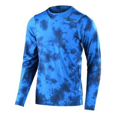 TLD Skyline LS Jersey Tie Dye Slate Blue